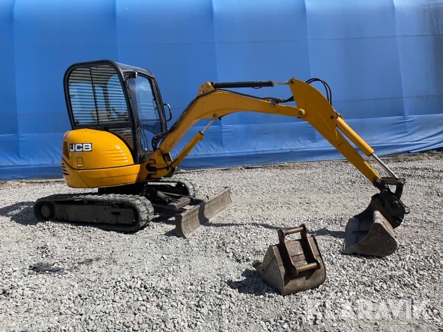 JCB 8030 Bagger von 2009, seitliche Ansicht