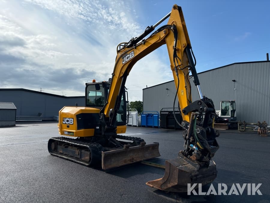 JCB 86C-1 ECO Bagger von 2015, Seitenansicht
