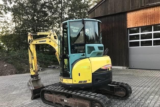 Seitenansicht des gebrauchten Yanmar VIO 50 Minibaggers