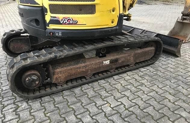 Seitenansicht des gebrauchten Yanmar VIO 50 Minibaggers